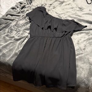 Maurices Elegant Black Ruffle Maxi Dress